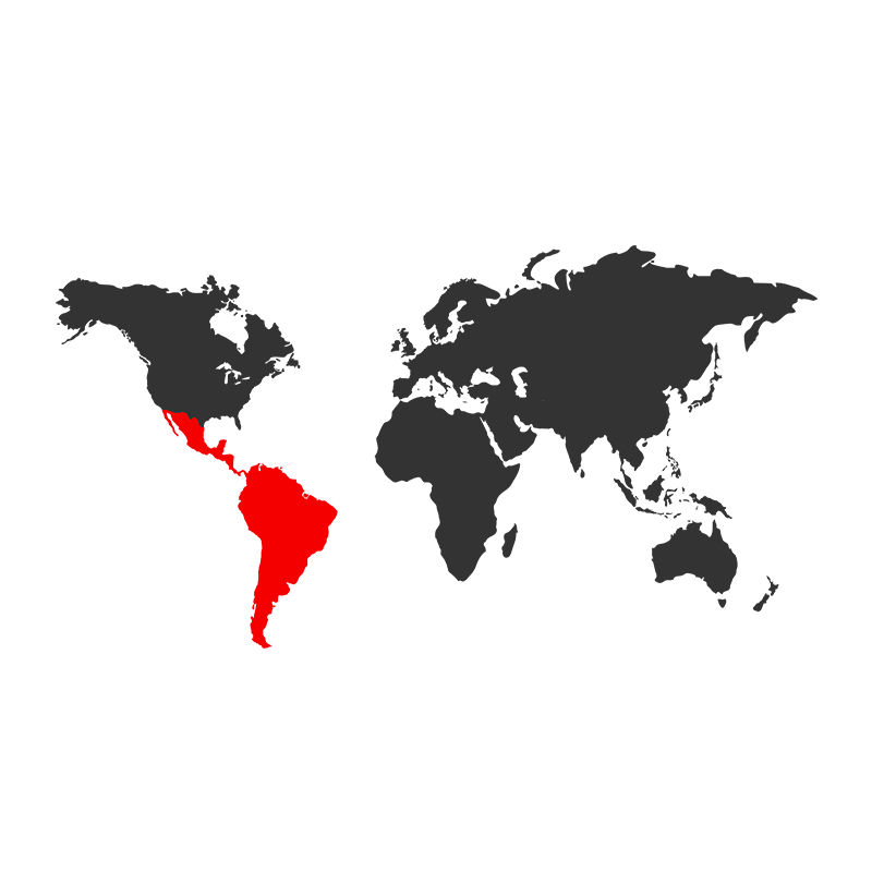 latin America map